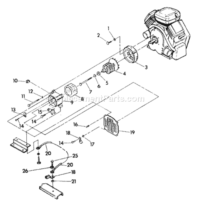 Page G Diagram and Parts List for 9163-1  Briggs and Stratton Generator